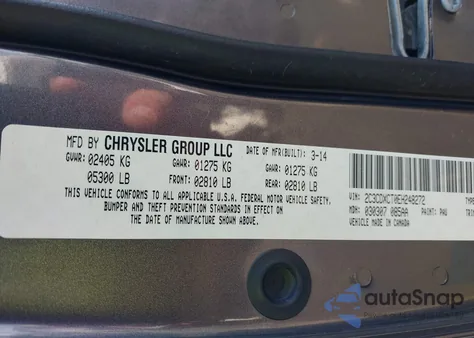 2014 Dodge Charger R/T z USA, uszkodzony, nr VIN 2C3CDXCT0EH248272